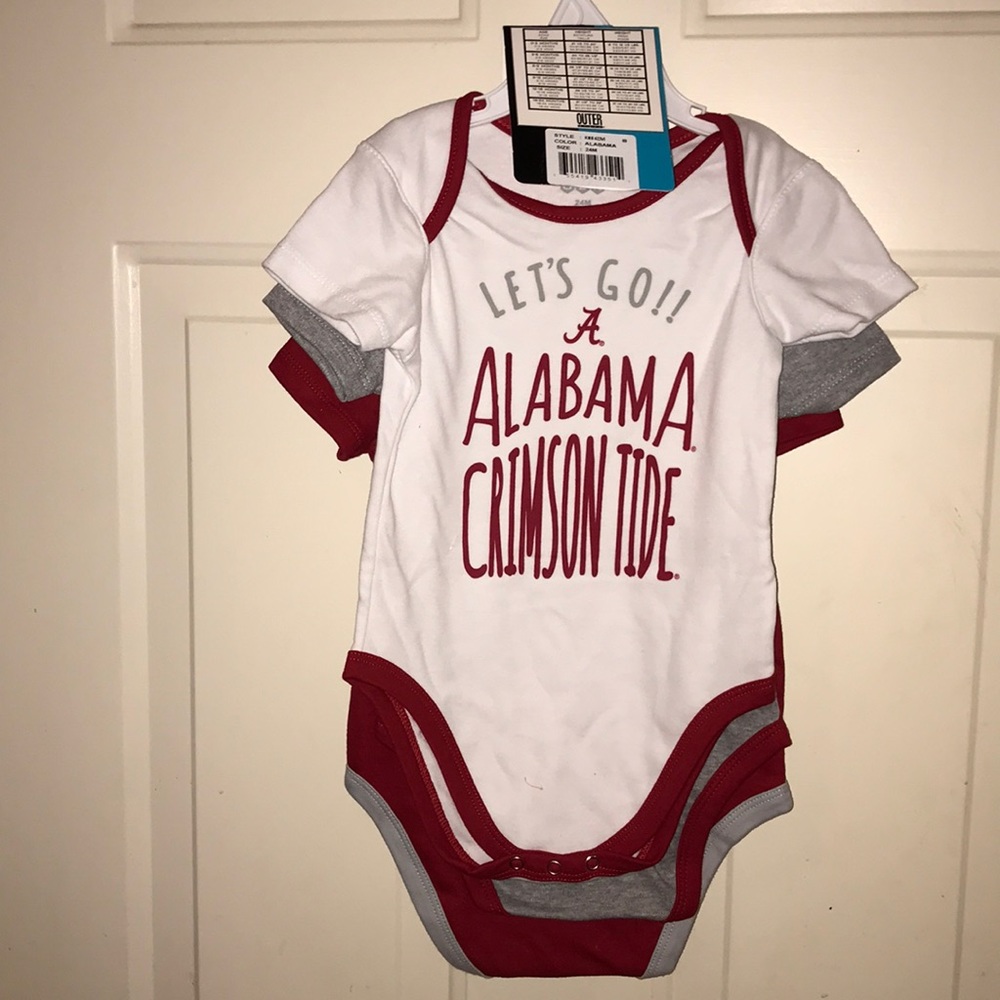NWT, Crimson Tide onesie 3-pack